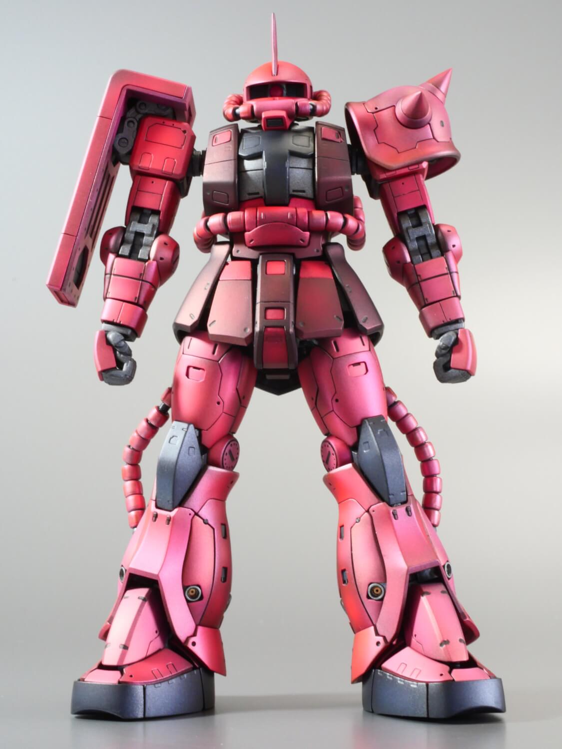 RG ザク II シャア専用 本体から武器までキャンディ塗装 RG ザク II シャア専用 本体から武器までキャンディ塗装